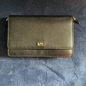 Michael Kors black phone crossbody